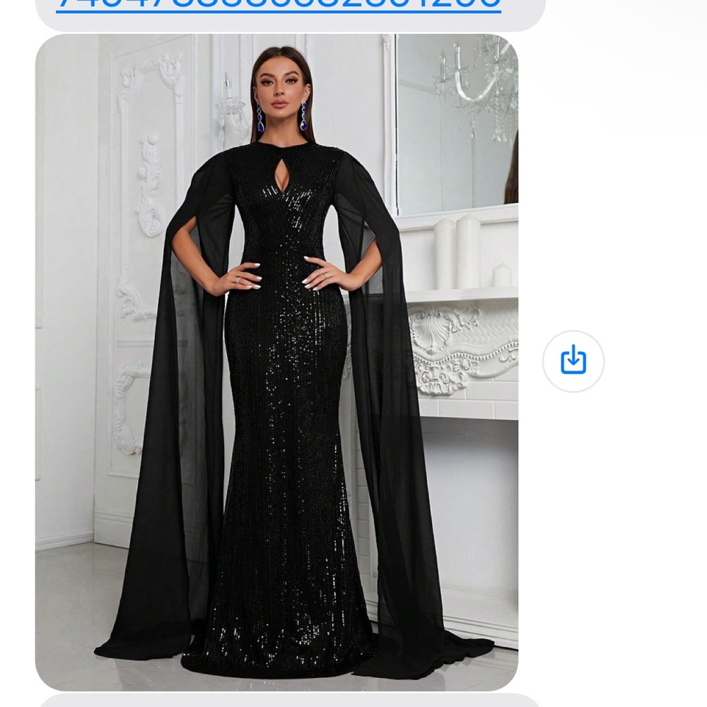 Giffniseti Keyhole Neck
Split Sleeve Sequin Formal Dress